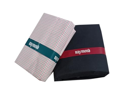 Image of Raymond Premium Unstitched Formal Shirt Fabric, Cotton Blend Stripes, 150 x 150 cm, Regular Fit, Professional Wear Collection
