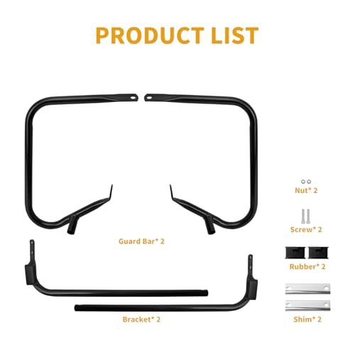 Soporte guardabarro para alforjas motos Harley Touring 1997-2008 miniatura 6