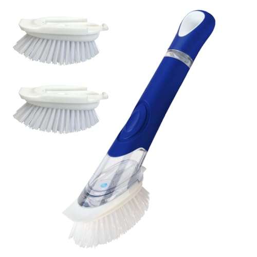 CELOX Dish Brush w/ Built-In Soap Dispenser & 2 Brush Refills $7.30 - image 1