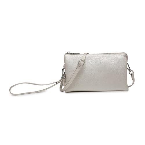 Image of JEN & CO. Riley Crossbody Bags for Women Vegan Leather Wristlet Clutch Wallet Purses Handbags with 2 Straps