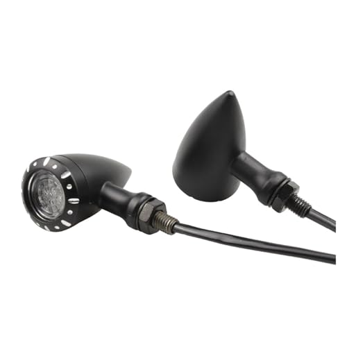 Clignotants LED universels pour motos Harley Bobber clignotants noirs de signalisation