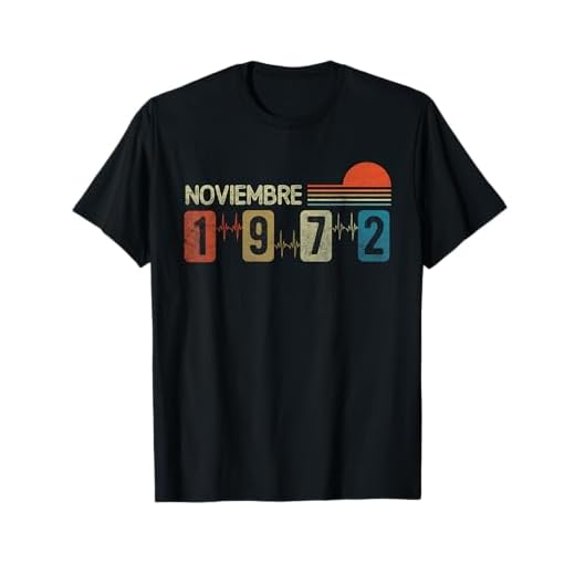 Noviembre 1972 Vintage - 51 Años Regalo Cumpleaños Hombre Camiseta