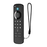 For Fire TV Stick HD/4K用リモコンカバー、洗えるシリコン保護ケース、防塵、滑り止め、汚れ防止、耐衝撃、落下防止エルゴノミックグリップ (黒 1個)