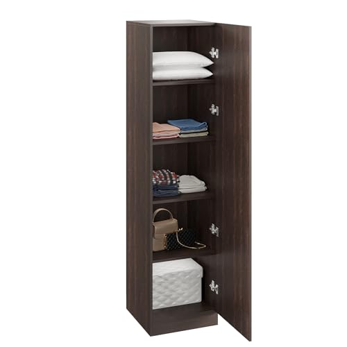 Image of FURNEASER Fanciable Engineering Wood Wardrobe, Wenge