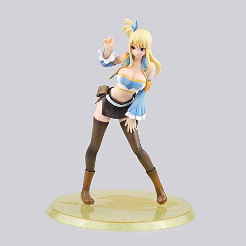 KaiWenLi Fairy Tail Series/Lucy Heartfilia Interchangeable Head/Animation Character Model/PVC Material Image Static Statue/Otaku Favorite Collection/Accessories/Adult Toys