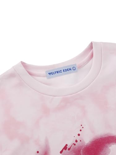 Image of Aelfric Eden Mens Graphic Tee Shirts Oversized Baggy Loose Cotton T-Shirt Streetwear Casual Summer Y2k Shirt