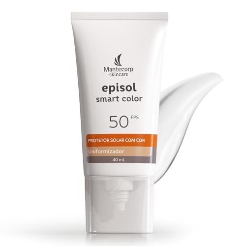 Protetor Solar Episol Uniformizador Smart Color Fps 50 – 40g – Cobertura Alta e Proteção UVA/UVB – Uniformiza o Tom e Disfarça Imperfeições – Mantecorp