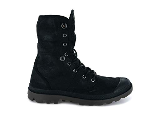 Palladium Boots Pallabrouse Bgy Wax, Color: Black/Dk Gum, Size: 9 (75534-046-M-9) #TOP4