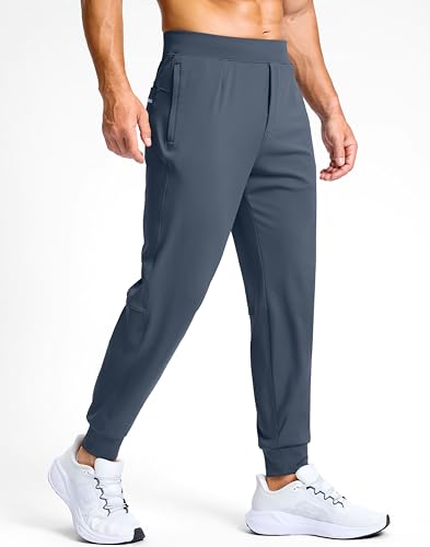 Image of G Gradual Men's Golf Joggers Pants with Zipper Pockets Stretch Sweatpants Slim Fit Track Pants Joggers for Men Work Running
