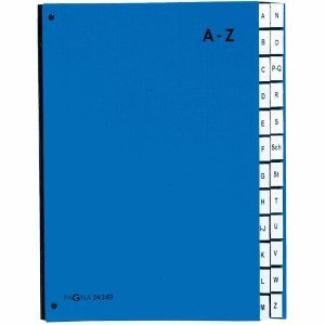 Pagna Desk Organiser File A-Z Blue, a4
