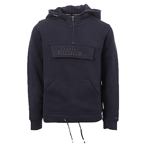 Jungen-Sweatshirt Teddy Smith Lyam, blau, 10 Jahre