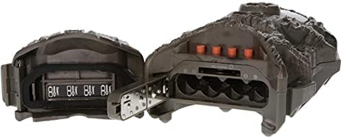 Interior view of the Wildgame Innovations Terra Extreme LIGHTSOUT 18MP Trail Camera showing battery compartment and SD card slot