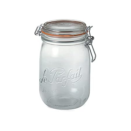 Lot de 6 bocaux en verre 1l - Le Parfait - 900507