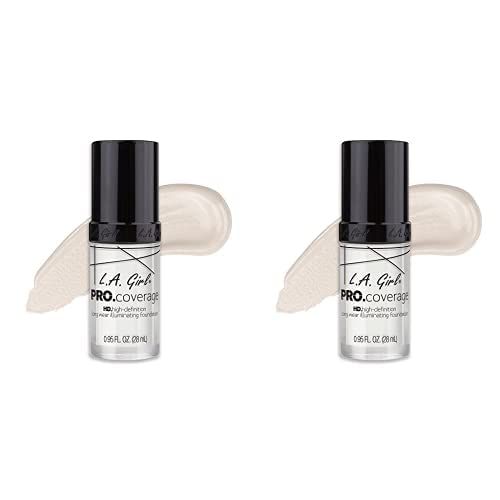 L.a. Girl Pro Coverage Liquid Foundation, White, 0.95 Fl Oz (Pack Of 2) #TOP18