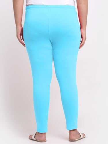 Image of Soft Cotton Ankle Lenght Solid Regular and Plus 35 Colours Leggings for Womens and Girls (Sizes :- M to 6XL)