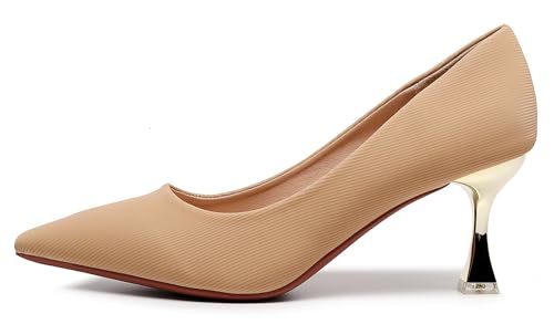 Image of VenusCelia Women's Golden Sun Pump Stiletto Heel Shoe | Dress Shoes