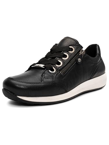 Ara Osaka 1234587, Sneakers Basses Femme, Noir (Schwarz 01), 40 EU