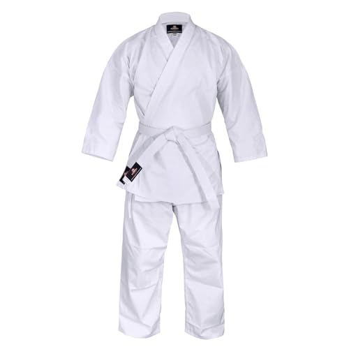 Premium Karate Uniform - 8 Ounce White | Durable & Lightweight | Ideal for Karate and Taekwondo | Adult and Youth Karate Gi White 1