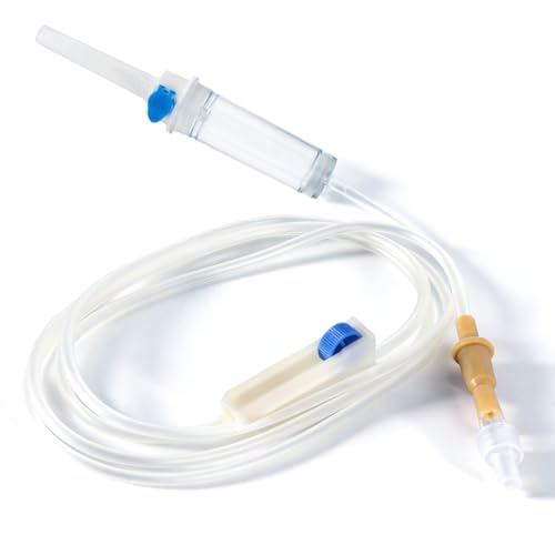 10PCS IV Extension Set Flexible Extension Tubing Screw