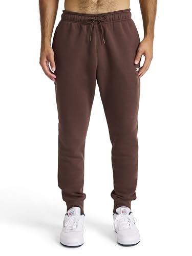 Reebok Mens Motion Core Fleece Motion Jogger Standard Fit 30 Inseam Midweight Cotton-Poly Fleece Blend Fabric Bracken Medium