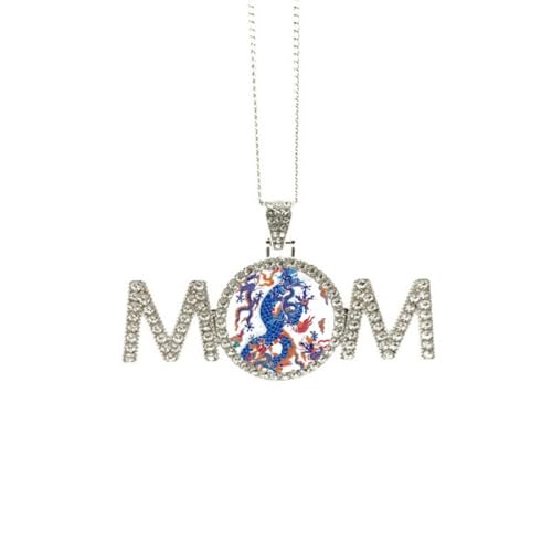 Collier Dragon Chinois Nuage aux finitions gravées haut de gamme taille M
