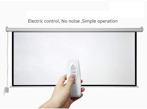 Image of Upgraded VILRO 100 inches Diagonal, UHD-3D-4K Ready Technology Motorized /Motorised Projector Screen 4:3 Picture Aspect Ratio, 7 Ft. x 5 Ft. and (80 inch W x 60 inch H) with Cordless Remote(White)#5