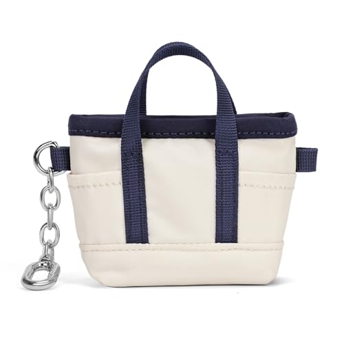 Image of Coin Purse Mini Tote Bag Keychain Small Change Purse Key Pouch Charm Pink Cute Makeup Bag Wallets Accessories for Handbags