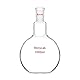 StonyLab 1000ml Borosilikat Glas Einhals Flachboden Kochflasche Flachbodenflashe mit 24/40 Standard Taper Outer Joint, Single Neck Flat Bottom Boiling Flask - 1000ml