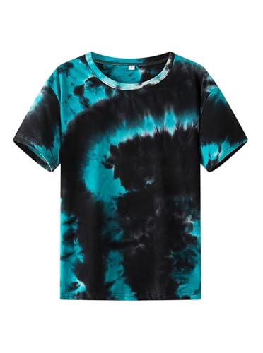 Image of Remidoo Women's Casual Oversized T Shirt Short Sleeve Graphic Tee Letter Tie Dye Shirts