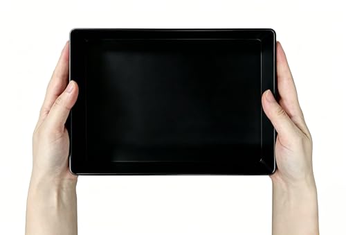 Image of Amazon Basics Rectangular Plastic Desk Organizer with Storage Trays, Accessory Tray for Office Supplies and Pen Holder, 9.4 x 6.7 x 2 inch, Black