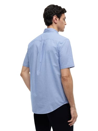 Image of Tommy Hilfiger Men's Short Sleeve Poplin Shirts in Regular Fit, Men's Button Down Shirts