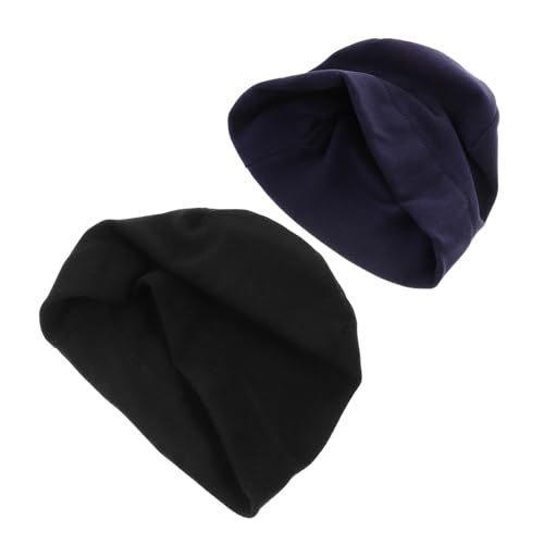 NOLITOY Cycling Cap Warm Winter Hat 2 Pcs Ski Protective Gear Warm Hat for Daily Travel Sports Cap for Men Women