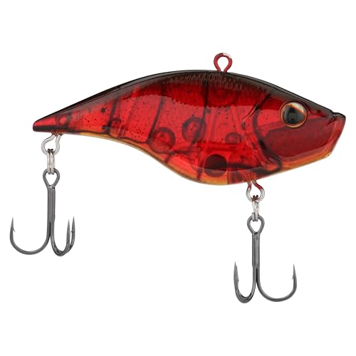 Berkley Warpig Fishing Lure, Ghost Red Craw, 1/2 oz, 3in | 8 cm, Lipless Sinking Bait Features Aggressive Action with Maximum Sound and Vibration