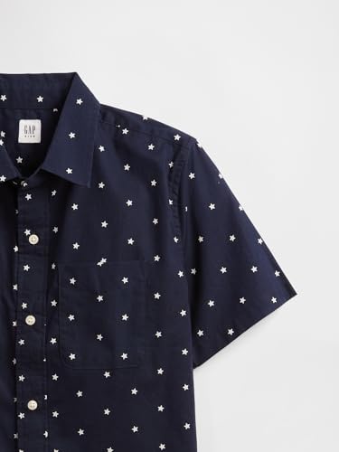 GAP Boys' Short Sleeve Poplin Shirt3