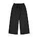 Wide Leg Pants for Kids Faux Denim Print Casual Elastic Waist Athletic Outdoor Sweatpants with Pockets for 7-16 Years