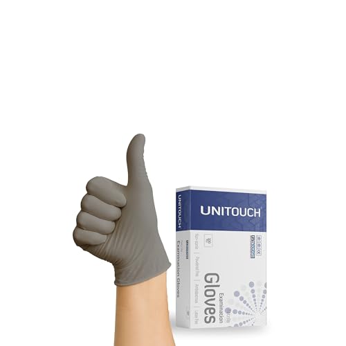 Nitrile Powdered Free Examination Gloves Pack of 30 Pcs (Grey) (L)
