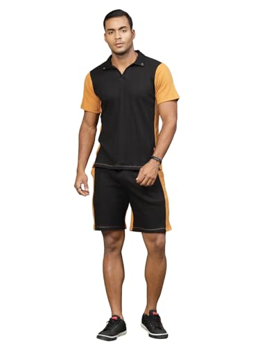 Image of Rigo Cotton Blend Waffle Knit Self Textured Co-Ord Set For Men's|Night Suit Set|Lounge-Wear Pajama Set|Night Wear, Beach Wear, Vacation Wear