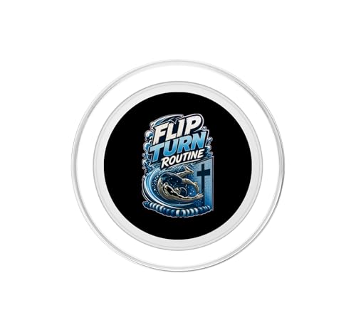 Flip Turn Routine Natación PopSockets PopGrip para MagSafe Imán Potente y Base Extraíble 2