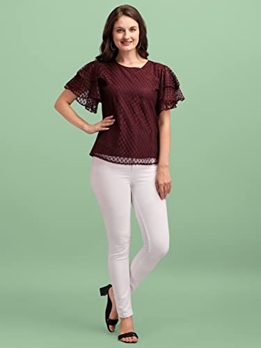 Image of Wedani Women's Solid Regular Fit Blouse