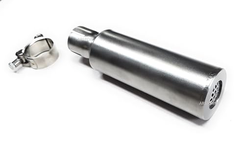 ARSPORT Slip-On 1.25" ID Exhauts Muffler 304 Stainless