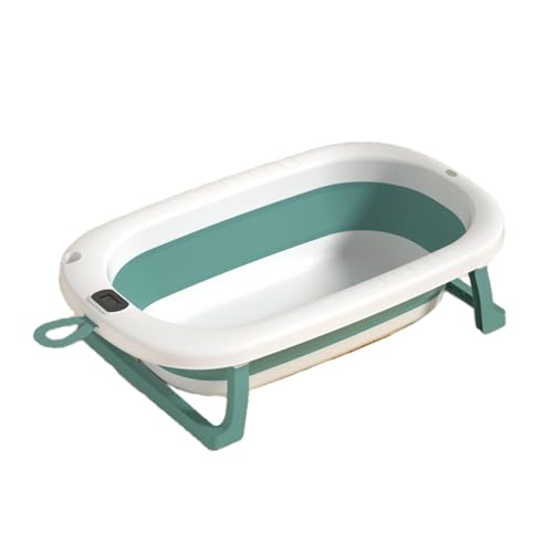 jshigogo 沐浴 ベビーバス 折り畳み ベビー バス 折りたたみベビーバス シンク 湯温計付 滑り止め バスネットセット付き 収納容易 省スペース バスネット付き 赤ちゃんに優しいPP素材 滑り止め設計 お風呂 ベビー用浴槽 0〜6歳 子供用風呂 (