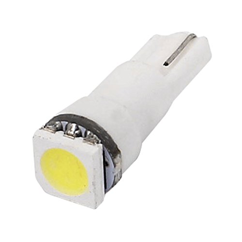 uxcell 1W White T5 5050 Surface Mount Device LED Car Dashboard Light Lamp