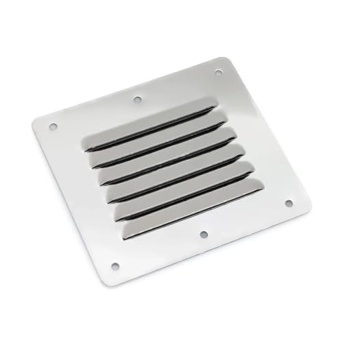 Grille de ventilation en acier inoxydable carrée pour bateau à bouton