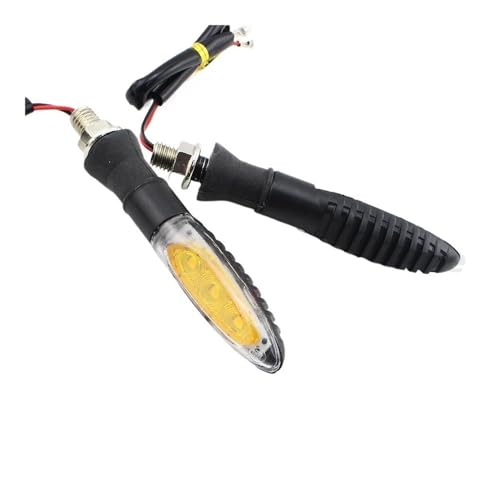 Clignotant moto ambre 2 pièces flexible pour éviter les casses