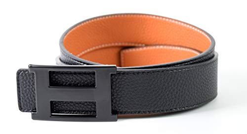 Dinamit Jeans Unisex Genuine Leather Casual Dress Belt with Buckle and Reversible Strap (Available in 2 Sizes)4