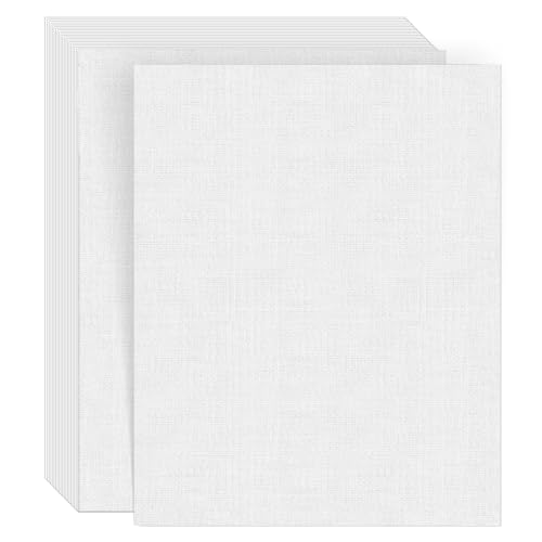 White Linen Textured Cardstock Paper 8.5 x 11 80lb Invitation Cardstock 100 Sheets Thick Textured Paper Ideal for Wedding Invitations Crafting Scrapbooking Cards and DIY Printing