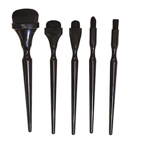 Charcoal Brushes for Artists Charcoal Blending Brushes 5 Pieces Painting Supplies Painting Tools Makeup Brush Set Ink Mixing Brush for Art Students Teachers Artists Craftsmen Black