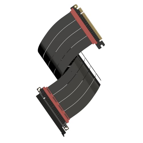 LINKUP PCIe 5.0 Riser Cable | Vertical GPU Mount | Straight, 40cm