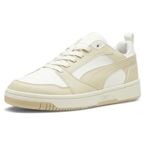 PUMA Mens Rebound V6 Low Cv Lace Up Sneakers Shoes Casual - Beige, White - Size 13 M2