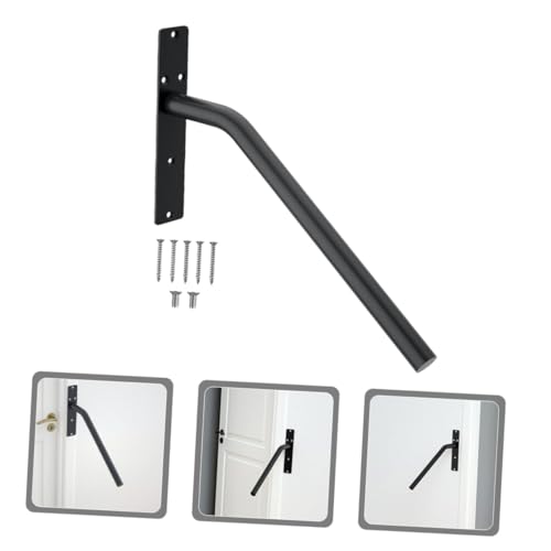 Soporte para barandilla de escalera negro pasamanos de pared resistente 6